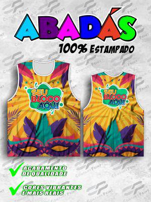 Abadá 100% estampado personalizado